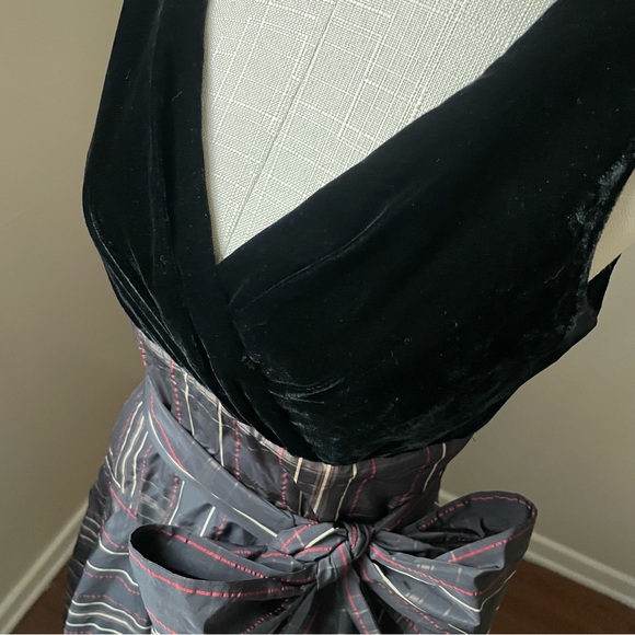 BCBG Max Azria Formal Black Dress Size 4 Ruffle Fit & Flare Cocktail Black - Picture 9 of 15